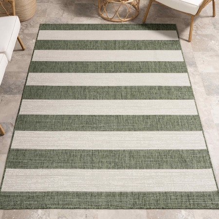 Nuloom Briaana Striped Indoor/Outdoor Area Rug 6ft 7in x 9ft GRNP03A-6709